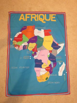 Large Map Of Africa - Ethnic Art