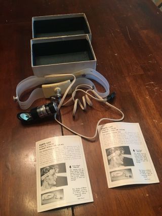 Vintage Antique National Electric Instrument Medical Dental Headlamp Headlight
