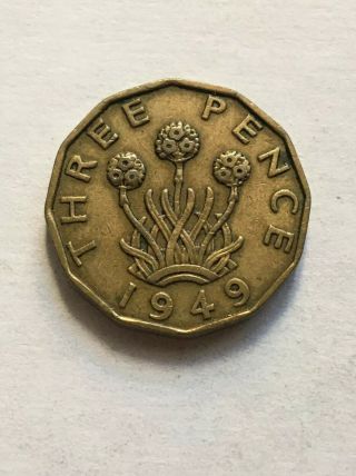 George 3 Pence 1949 Rare
