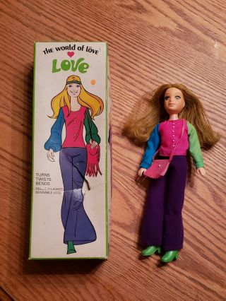 Vintage 1971 Love Doll The World Of Love With Clothes _rare