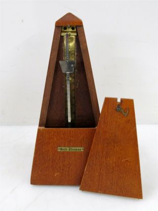 Vintage Pyramid Metronome De Maelzel By Seth Thomas 6 6208 - Parts/repair
