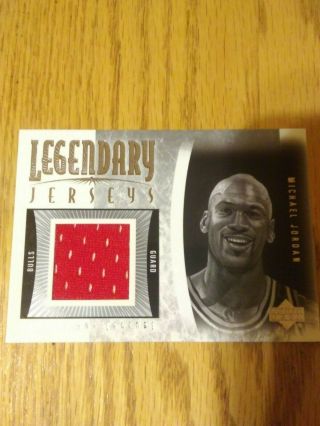 Michael Jordan 2001 - 02 Upper Deck Legendary Jerseys Bulls Rare