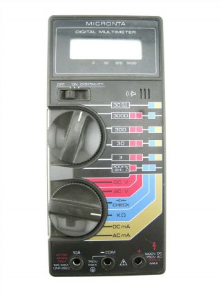 Radio Shack Micronta 22 - 185 Digital Multimeter Dmm Lcd Measuring Instrument