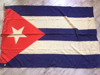 Rare Socialist Cuba Ussr Flag Navy Fleet Wool Soviet