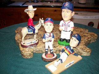 4 Rare Nolan Ryan Bobble Heads Bobbleheads Figurines Houston Astros & Others