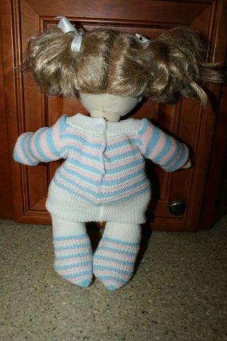 Vintage Mattel My Child Girl Doll Blond Hair Green Eyes 1985 3