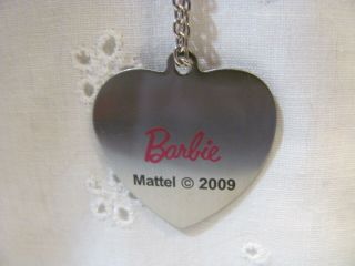 Vintage Barbie & Ken Heart Charm Necklace 2009 Mattel Never Worn 3