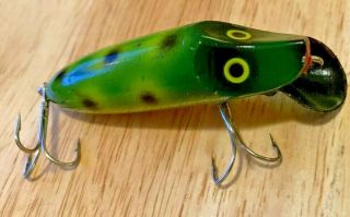 Rare River Runt Spook Vintage Fishing Lure With Plastic Lip
