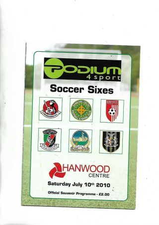 2010 Rare Ulster Sixes Linfield Glens Crusaders Derry Portadown Donegal Celtic