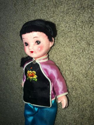 Vintage 8” Chinese National Costume Doll Republic Of China 3