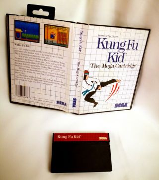 Rare Sega Mega Master System Kung Fu Kid Game Cartridge (1988)