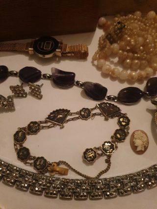 Vintage Antique Jewellery Joblot Spares Repairs Components 3