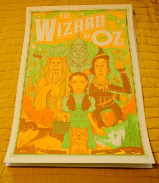The Wizard Of Oz Movie Poster Mondo Art Print Graham Erwin Only 275 Made Rare
