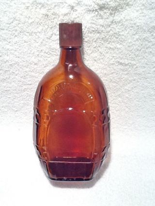 1947 Armstrong Cork Co - Amber Liquor Bottle - - Rare - 4/5 Quart - 9 " Ta