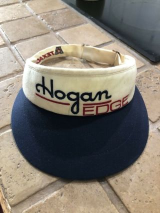 Vintage Hogan Golf Hat Usa Visor Texace Sunblocker Pro Golfer Cap Rare Edge