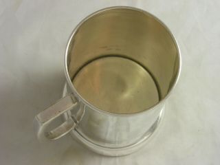 Quality Large SILVER PLATED PINT TANKARD Very useful and unusual item 2