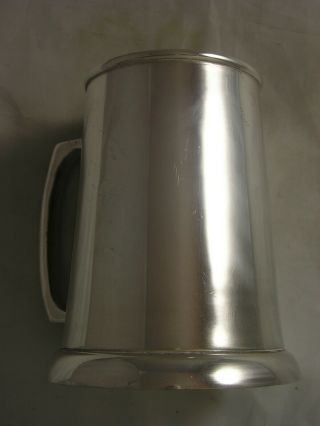 Quality Large SILVER PLATED PINT TANKARD Very useful and unusual item 3