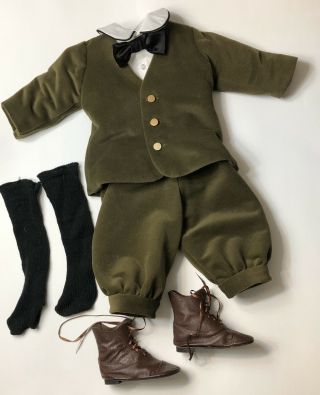 Vtg Large Doll Dress Outfit Clothes For 27” Dolls Coat Shirt Pants Boots Socks