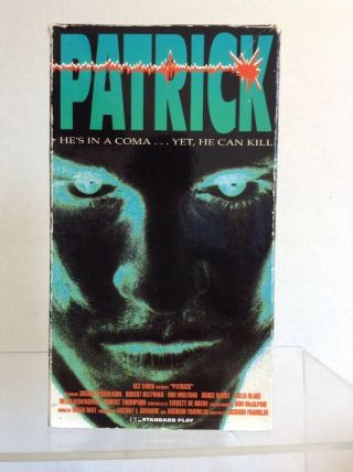 Patrick 1978 Vhs Rare Cult Horror Sci - Fi Australian Coma Ozploitation