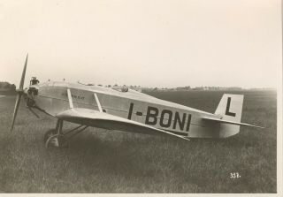 Very Rare Photograph Of An Early Avia Czech Sports Aircraft