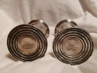 Antique Duchin Creation Sterling Silver Weighted Salt and Pepper Shakers 2