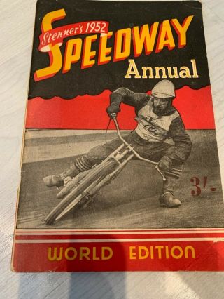 Stenners 1952 Speedway Annual World Edition - Yearbook - Rare