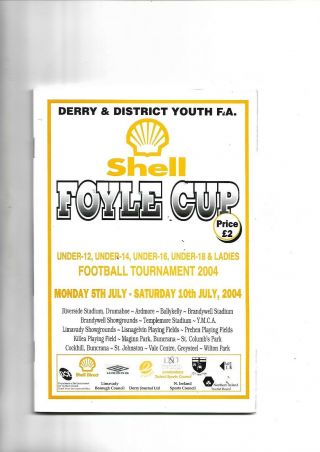 2004 Derry Youth Tourney Rare Psg Heartsaberdeen Ferenvaros Cambridge Utd