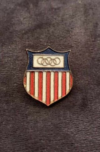 Rare Olympics Pin Badge Team Usa La Los Angeles 1984
