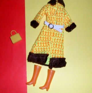 Yellow Coat Clone Barbie Shillman Sindy Maddie Set Mod Outfit 1970 