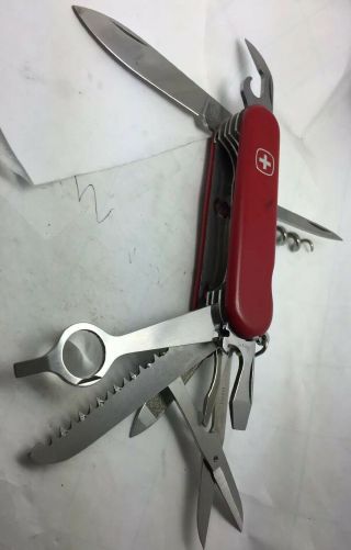 Wenger 85mm MAJOR / CLASSIC 23 Swiss Army Knife - Rare Retired - Five - Layer Red 2