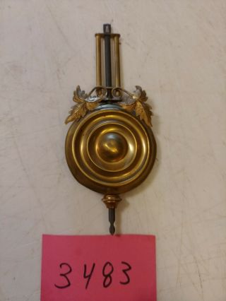 Antique Ingraham Cottage Mantle Clock Pendulum From 30 Hour Movement