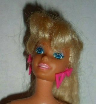 Vintage 1991 TOTALLY HAIR Blonde BARBIE Doll Mattel Long Crimped Hair 2