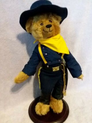 Franklin Heirloom Calvary John Wayne Teddy Bear Doll Mohair Vintage
