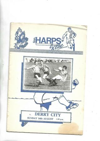 14/8/88 Vert Rare League Cup Finn Harps V Derry City