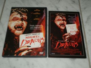 Night Of The Demons (dvd,  1987,  Unrated) Anchor Bay Halloween Horror Rare Oop