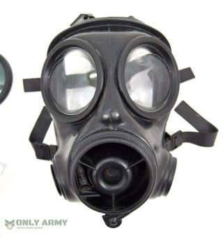 British Army Avon S10 Gas Mask,  Filter,  Anti Flash Lenses RARE Ex UKSF SAS SBS 2