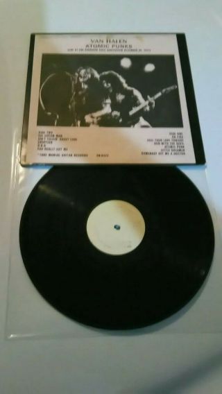 Van Halen Atomic Punks Live Rare Vinyl