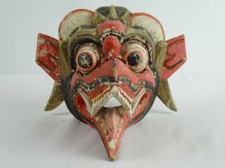 Antique Wayang Ceremonial Dance Mask Bali Indonesia Early 20th Century