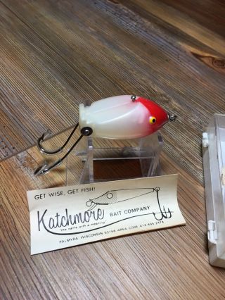 Vintage Fishing Lures Katchmore Bait Co Bass Charger Porkrind Lure W/box