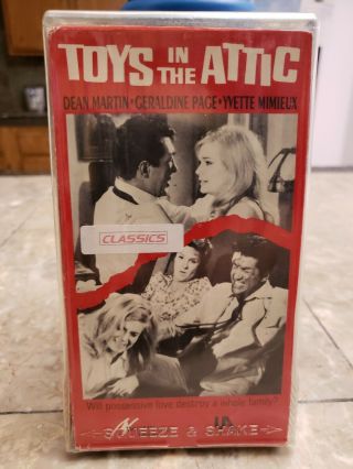 Rare Classic 1963 Toys In The Attic Vhs Tape Dean Martin And Geraldine Page