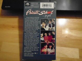 RARE OOP Private School.  For Girls VHS film 1983 PHOEBE CATES Matthew Modine 2