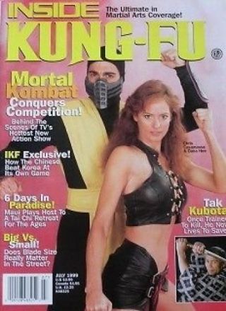 Rare 7/99 Inside Kung Fu Mortal Kombat Tak Kubota Black Belt Karate Martial Arts