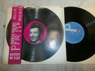 Billie Holiday / Rare French 10 Inch Lp On Fontana Label Ex