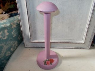 Vintage Wooden Hat Display Stand Millinery Stand Painted With Annie Sloan Paint