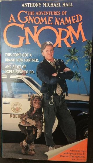 The Adventures Of A Gnome Named Gnorm Anthony Michael Hall Vhs - Screener - Rare