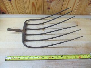 Vintage Or Antique 6 Prong/tines Pitchfork Hay Fork