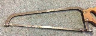 ANTIQUE MEAT HAND SAW BUTCHER TOOL 13 