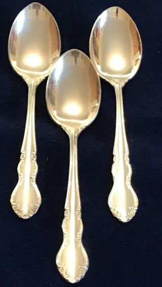 Vintage Towle Silver Plate Teaspoons Set Of Three