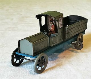 Early Lehmann Toys Germany Wind - Up Pick - Up Truck Penny Toy 10 