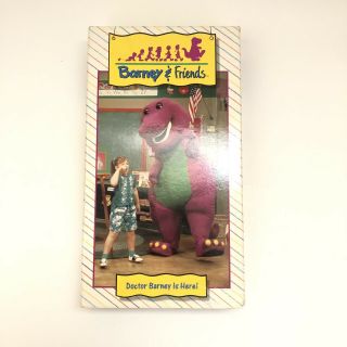 Barney & Friends Doctor Barney Is Here Vhs Rare